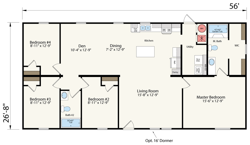 Bedroom Double Wide Home Design Ideas